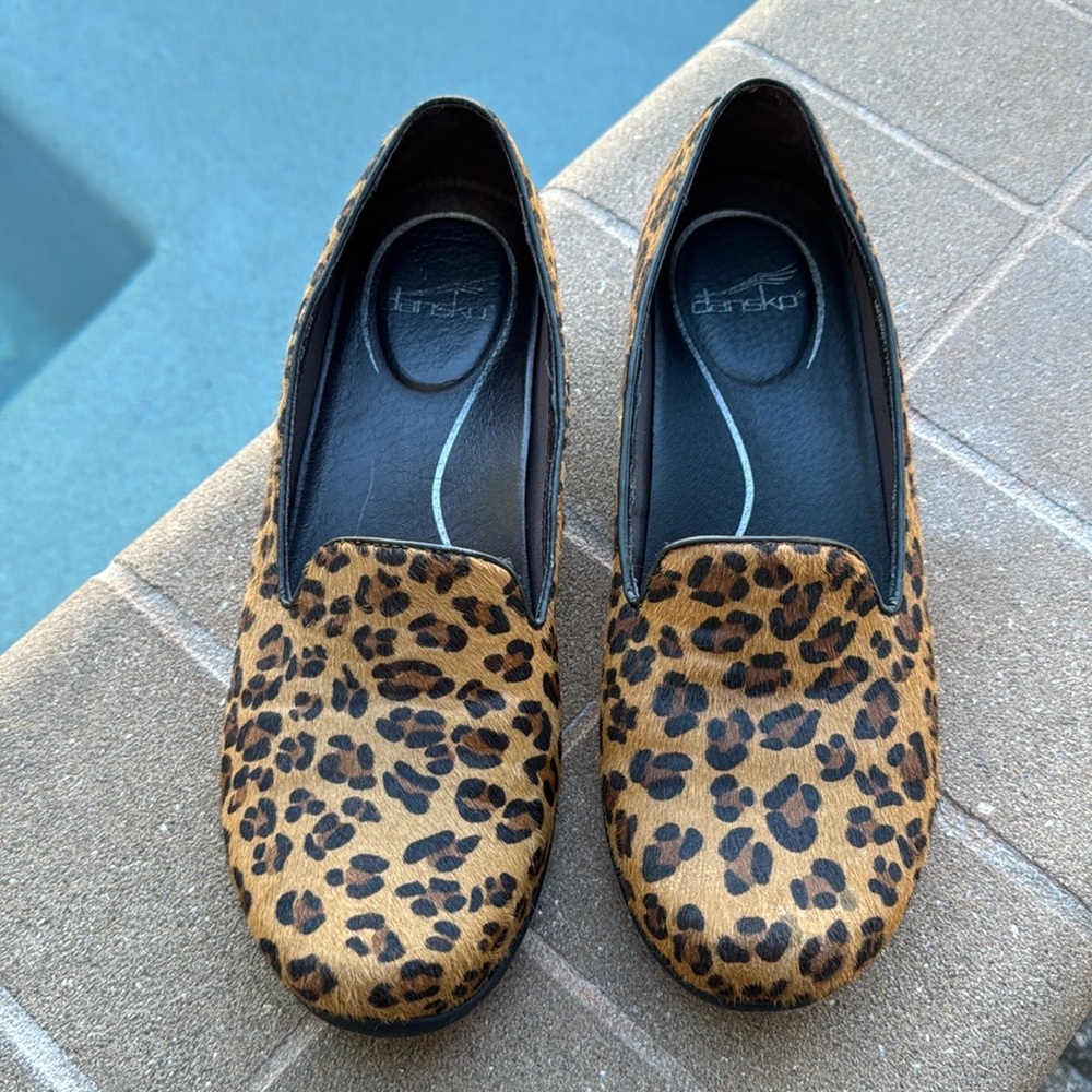 Dansko “Olivia” leopard print size 40
